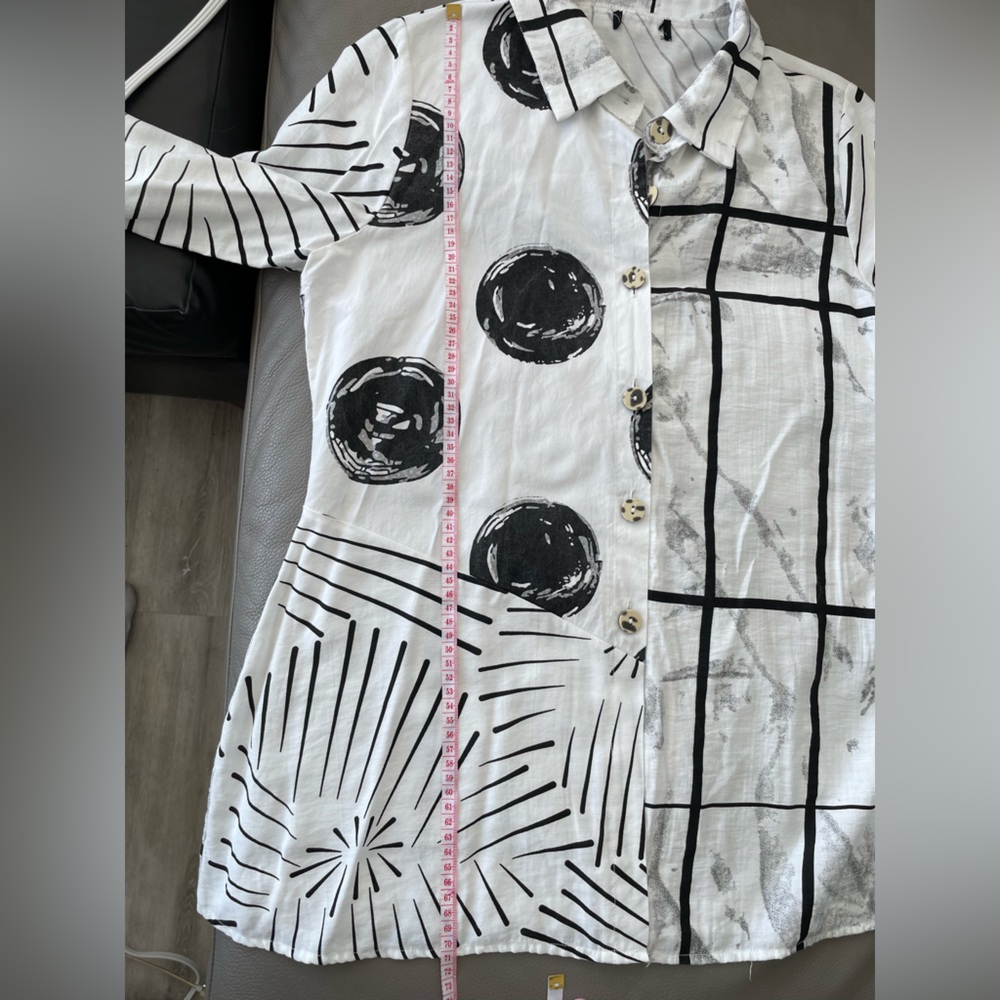 Boho Tunic with Mixed Pattern - Picture 9 of 10